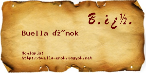 Buella Énok névjegykártya